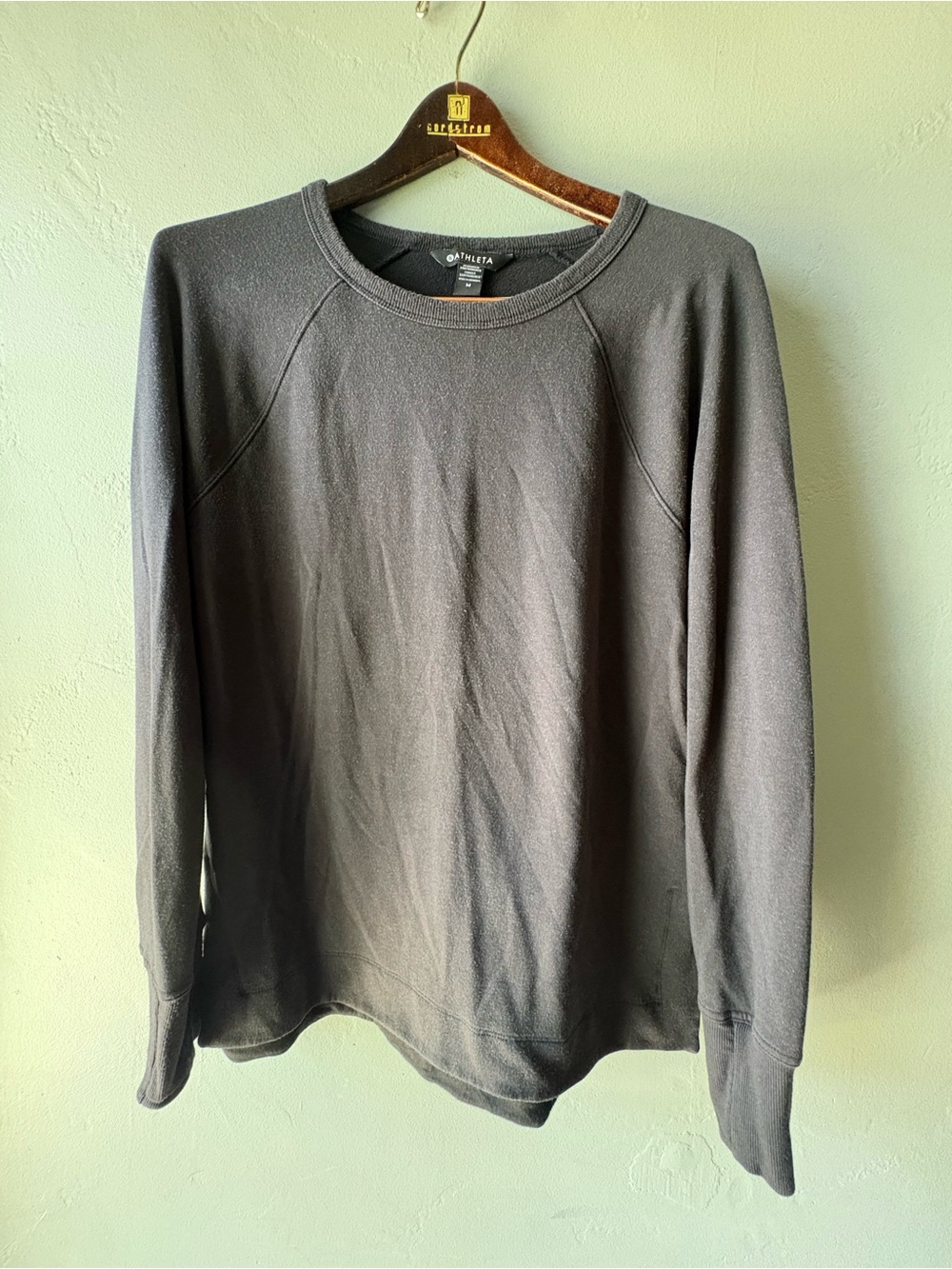Athleta Coaster Luxe Recover Sweatshirt in Charcoal Grey ~ M